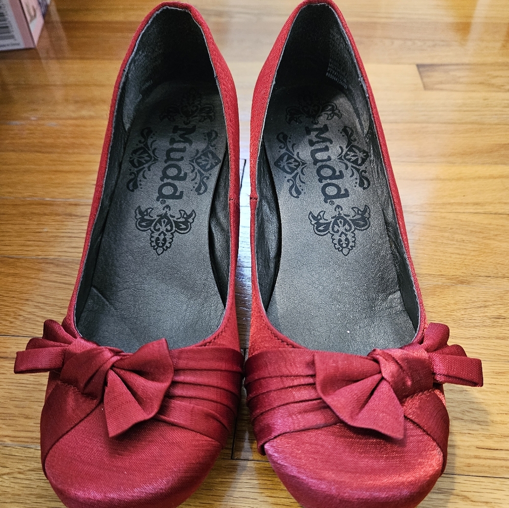 Mudd Brand Ruby Red Low Heel